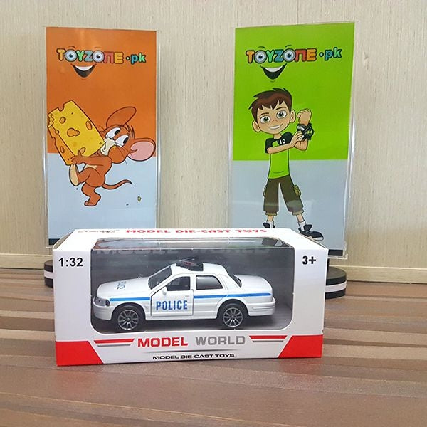 diecast police car with light sound