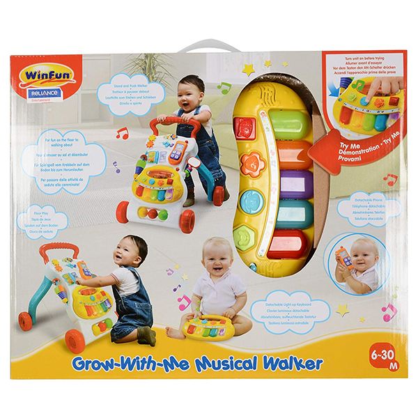 winfun grow with me musical walker